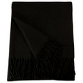 Black Acrylic Throw Blanket
